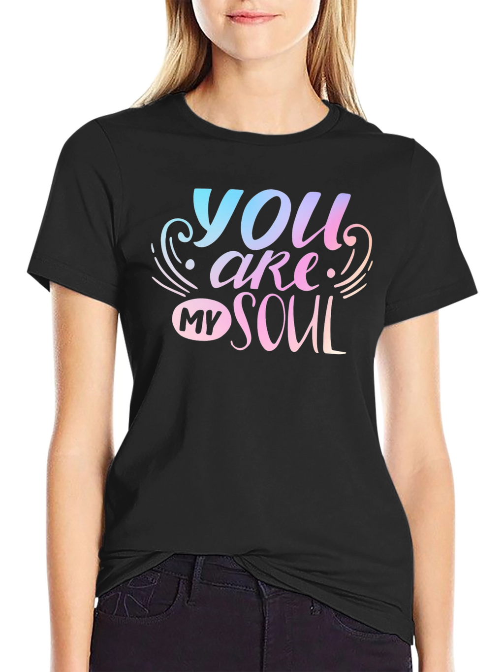 You Are My Soul Graphic Tee - Black