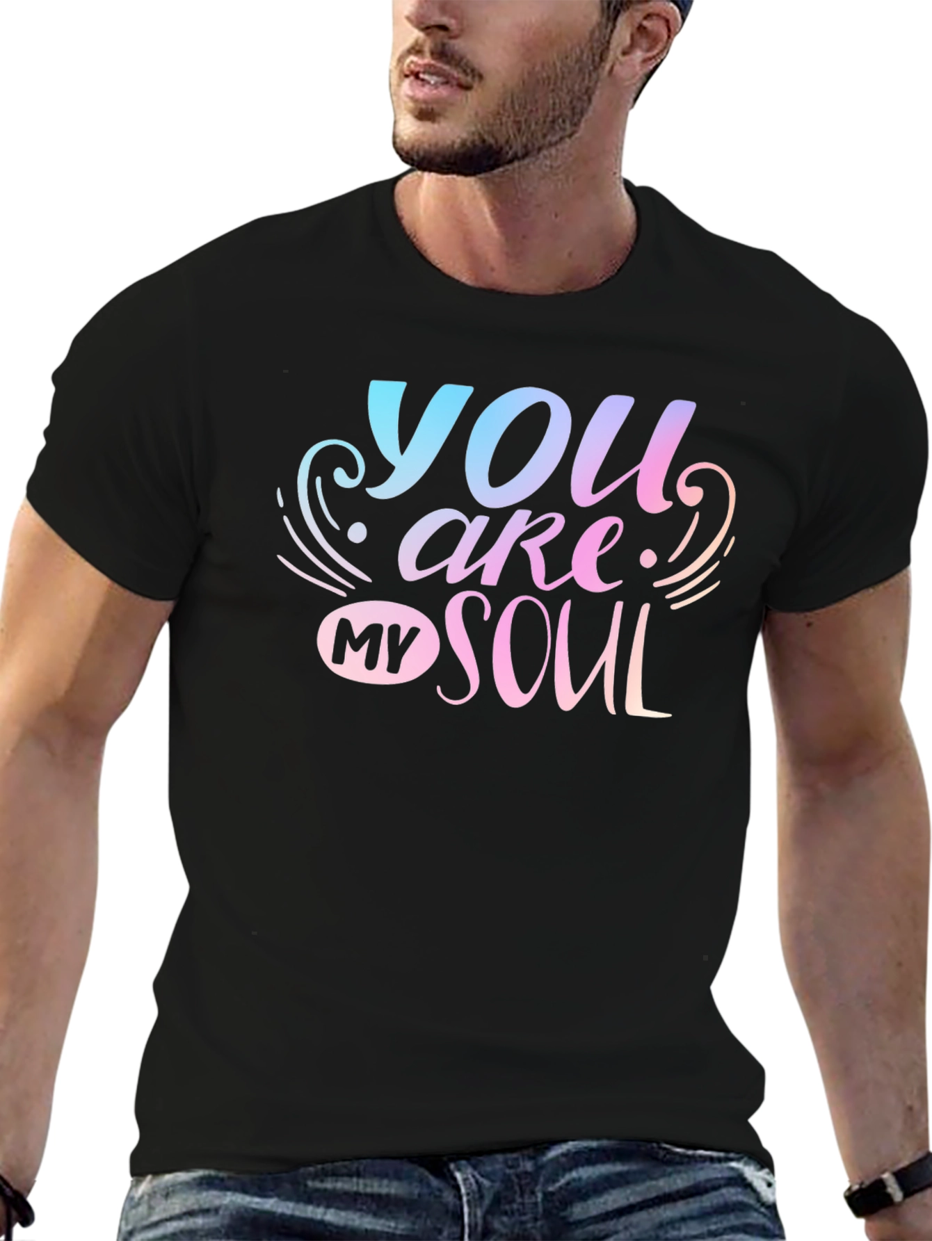 You Are My Soul Graphic Tee - Black