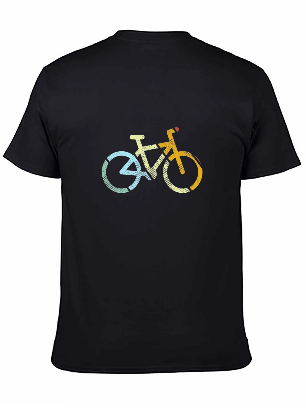 Retro Bicycle Graphic Tee - Casual Cotton T-Shirt