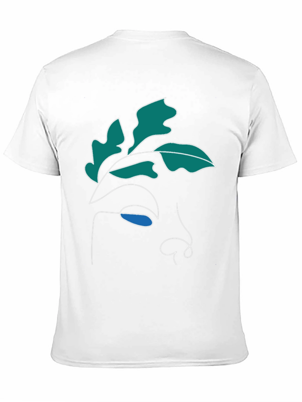 Abstract Face Graphic Tee - Modern Art Shirt