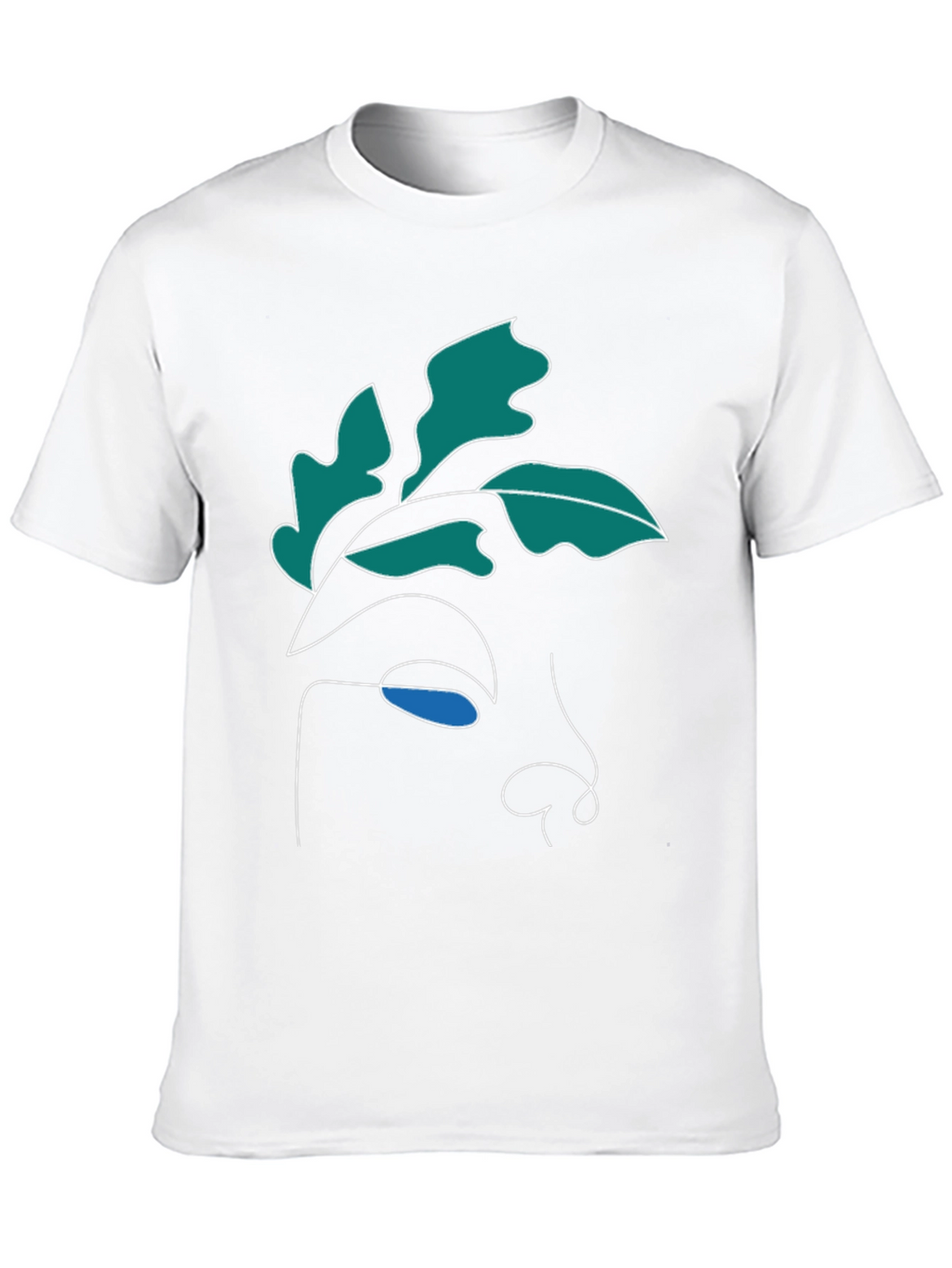 Abstract Face Graphic Tee - Modern Art Shirt