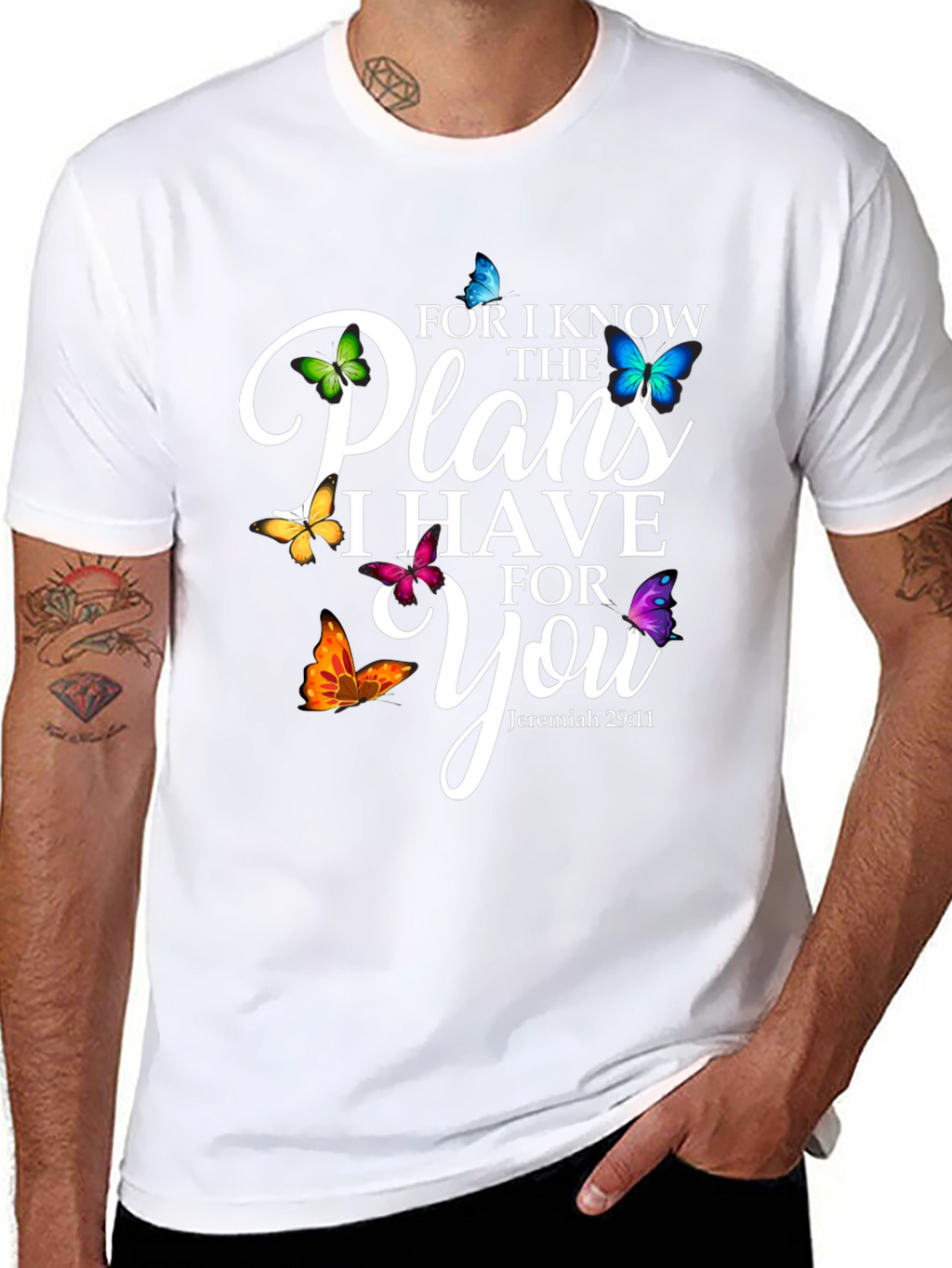 Faith-Inspired Butterfly Plans T-Shirt