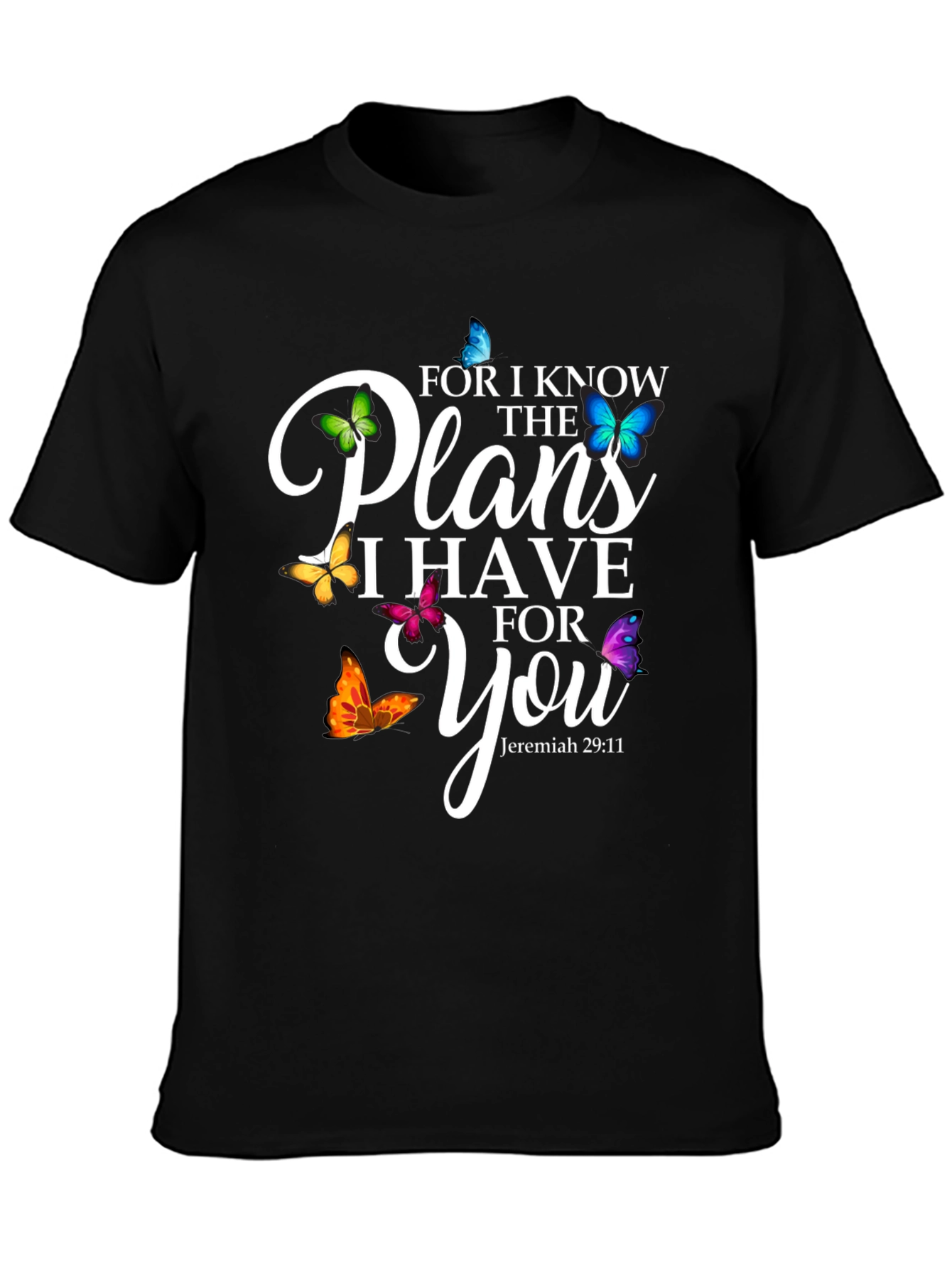 Faith-Inspired Butterfly Plans T-Shirt