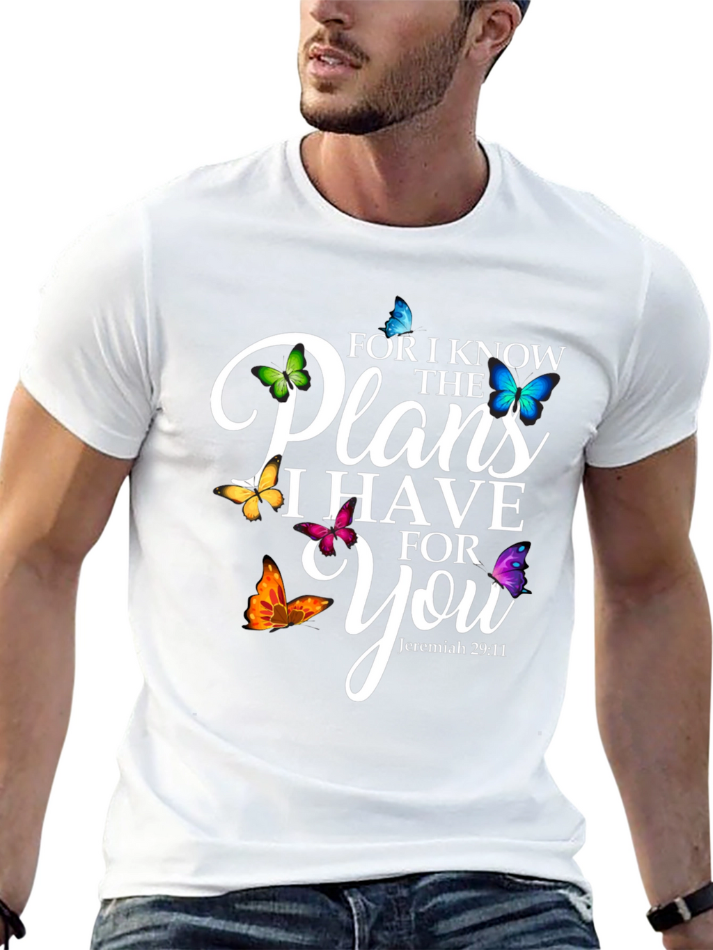 Faith-Inspired Butterfly Plans T-Shirt