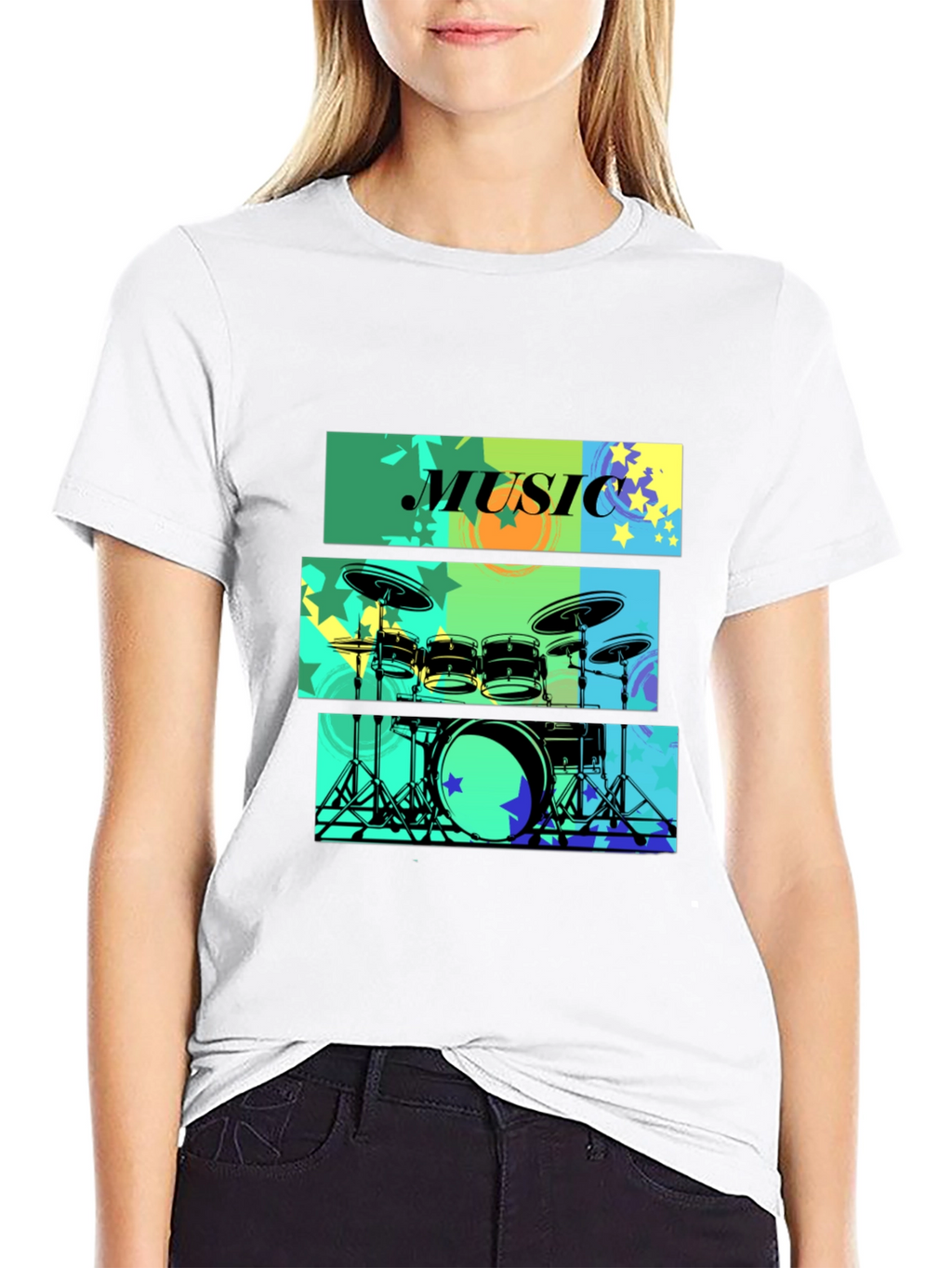 Music Drums T-Shirt - Stylish Graphic Tee