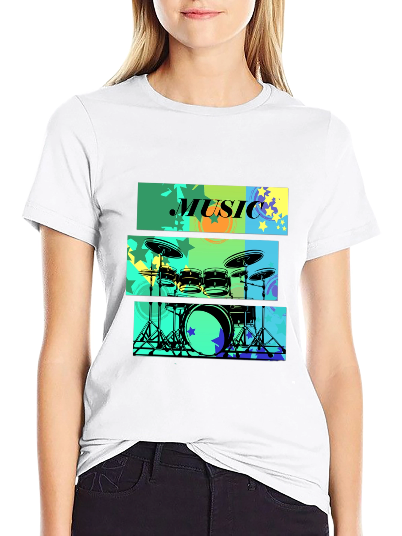 Music Drums T-Shirt - Stylish Graphic Tee