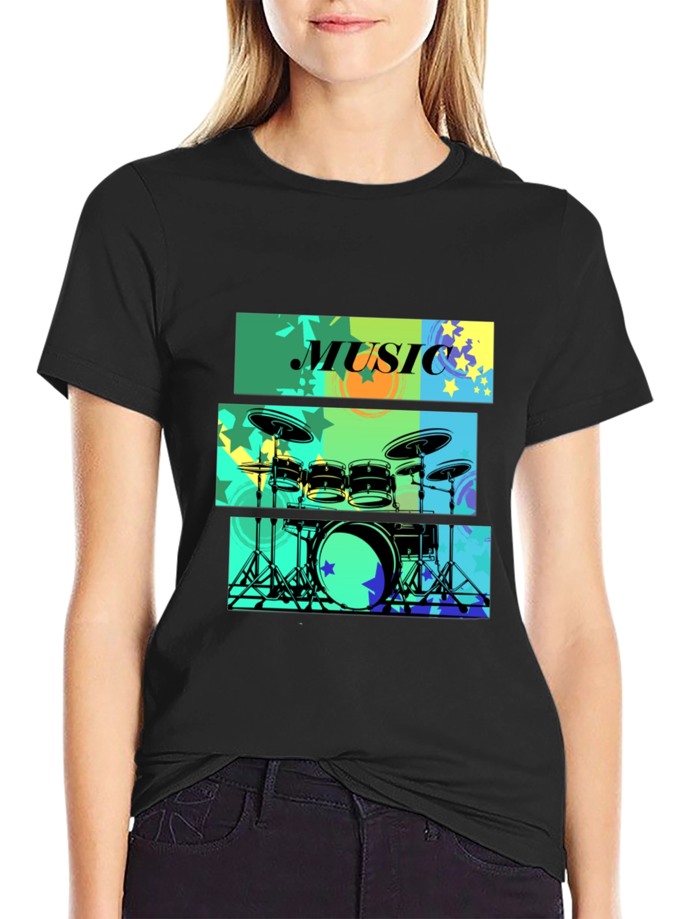 Music Drums T-Shirt - Stylish Graphic Tee