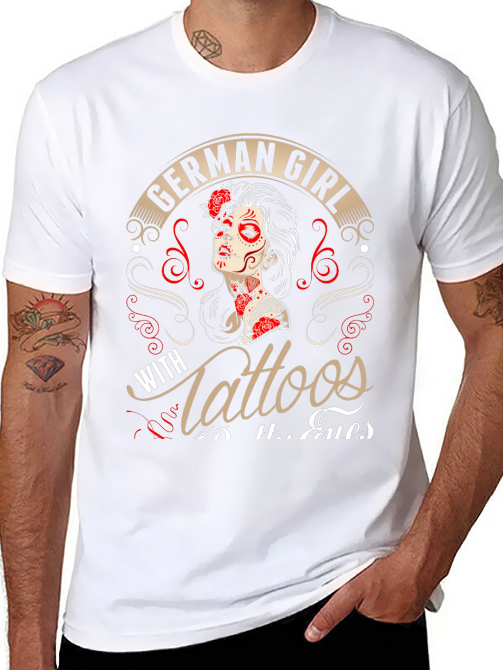 German Girl With Tattoos T-Shirt