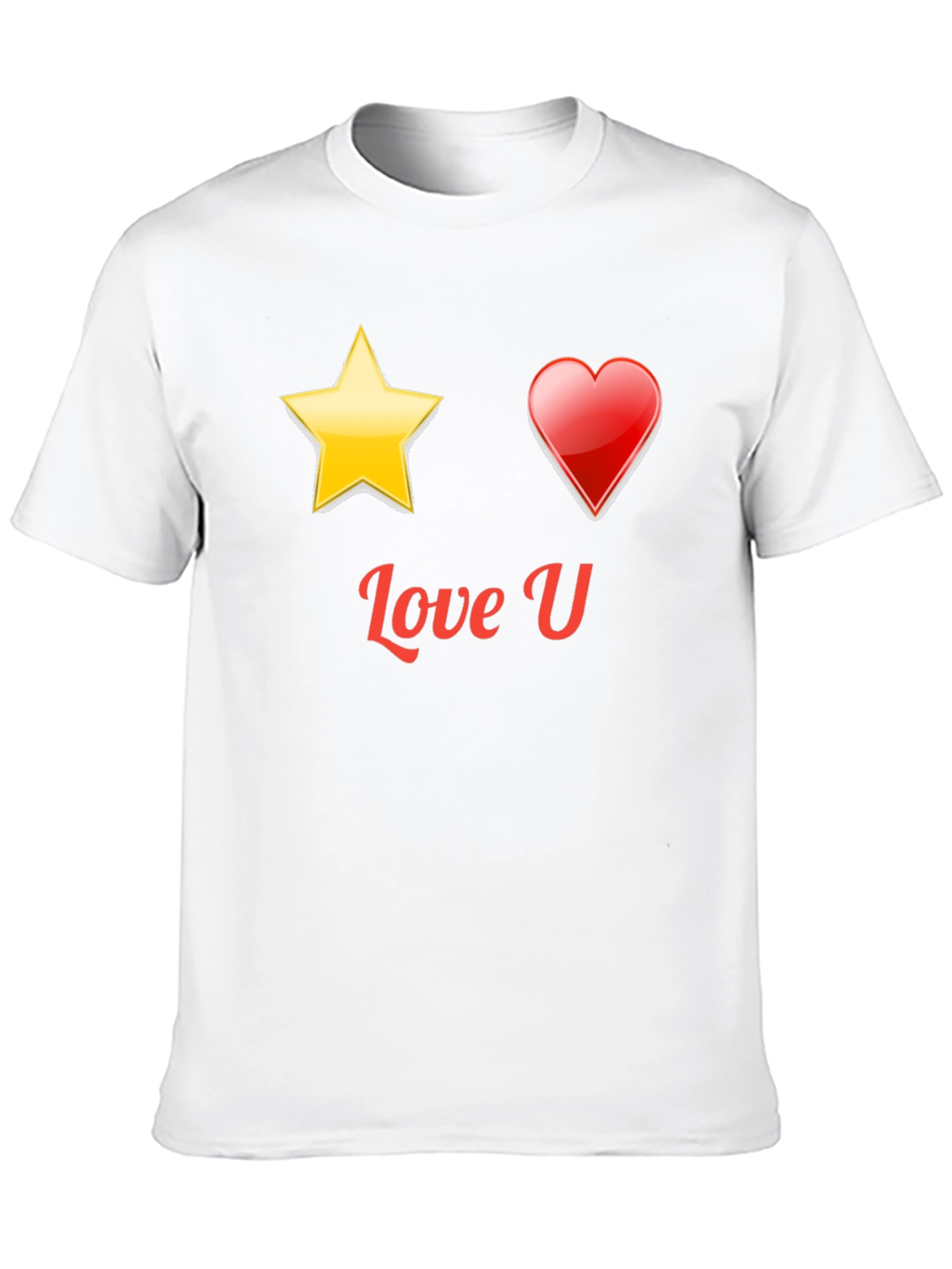 Love U Graphic Black T-Shirt