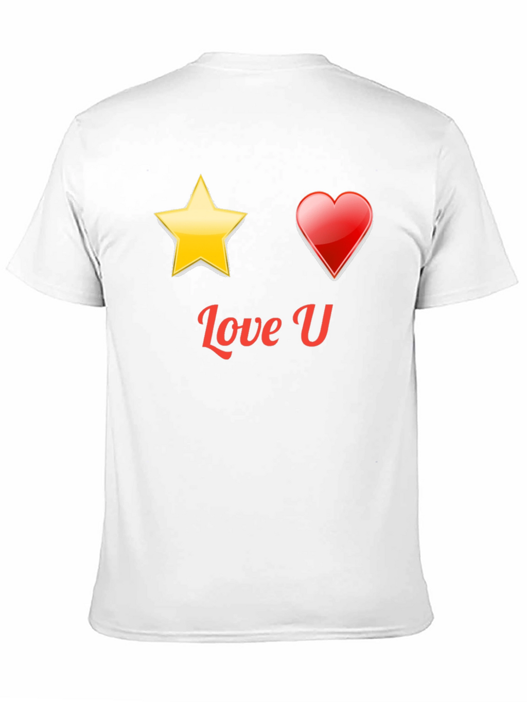 Love U Graphic Black T-Shirt