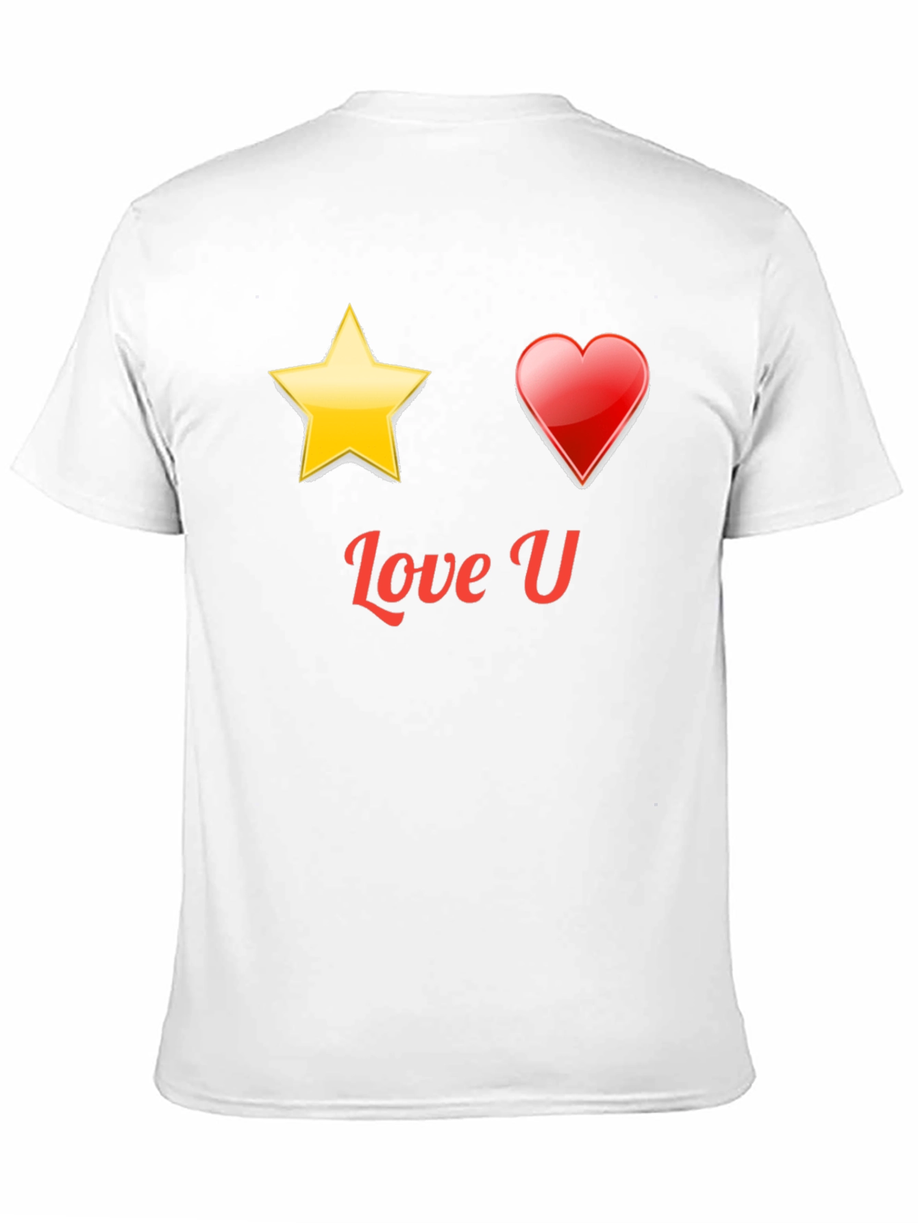 Love U Graphic Black T-Shirt