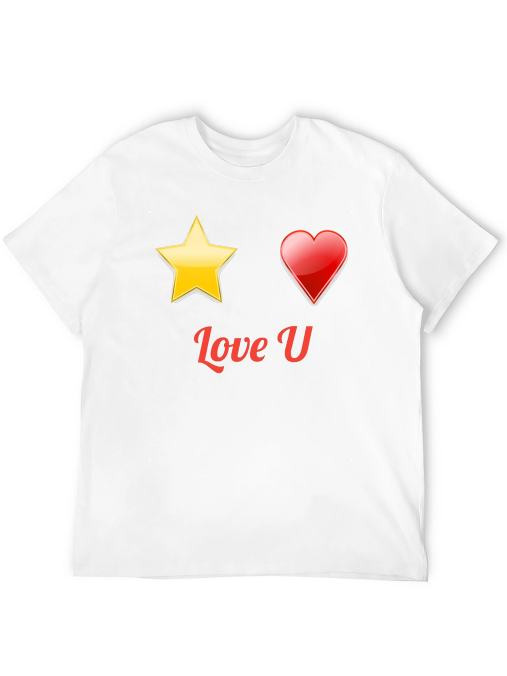 Love U Graphic Black T-Shirt