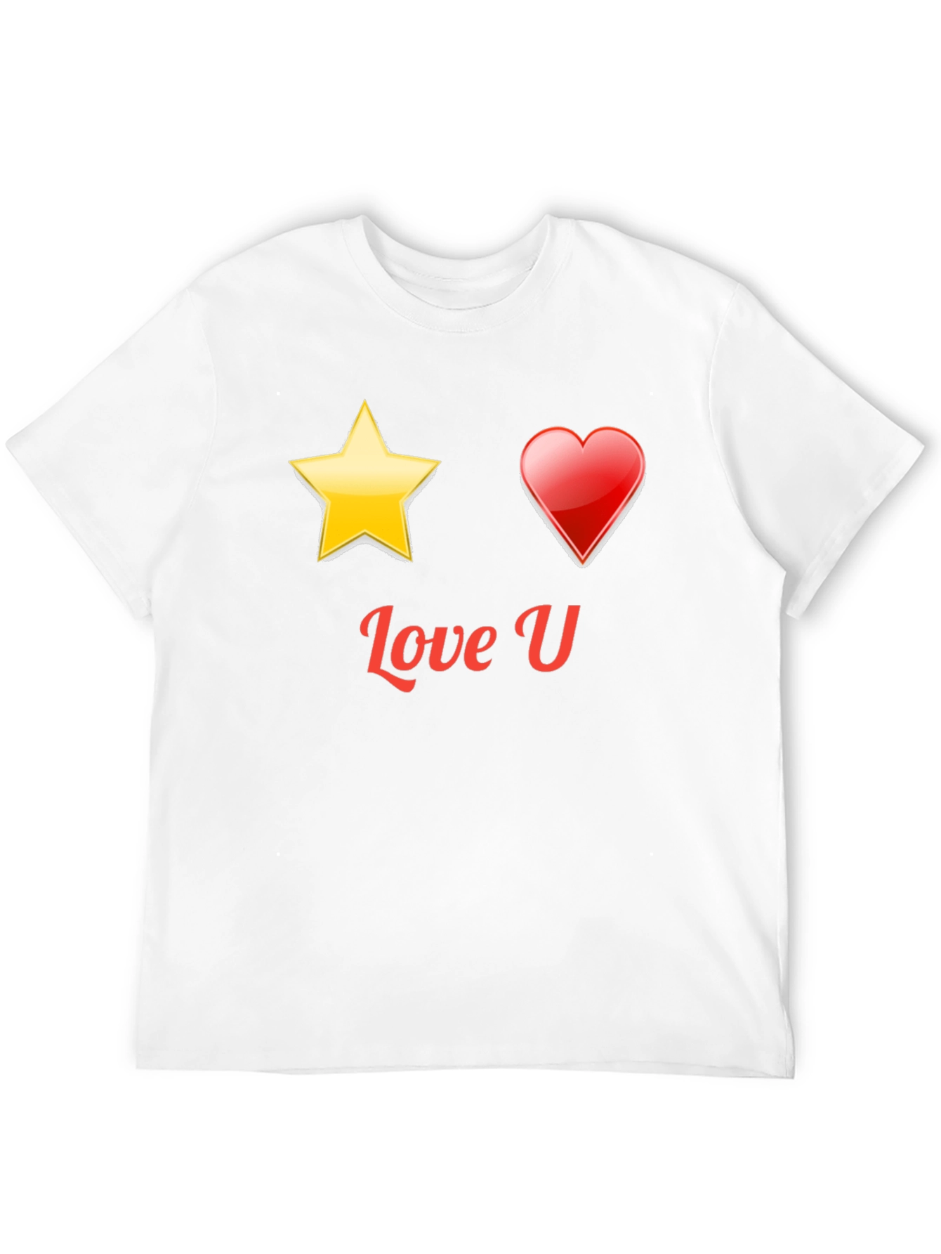 Love U Graphic Black T-Shirt