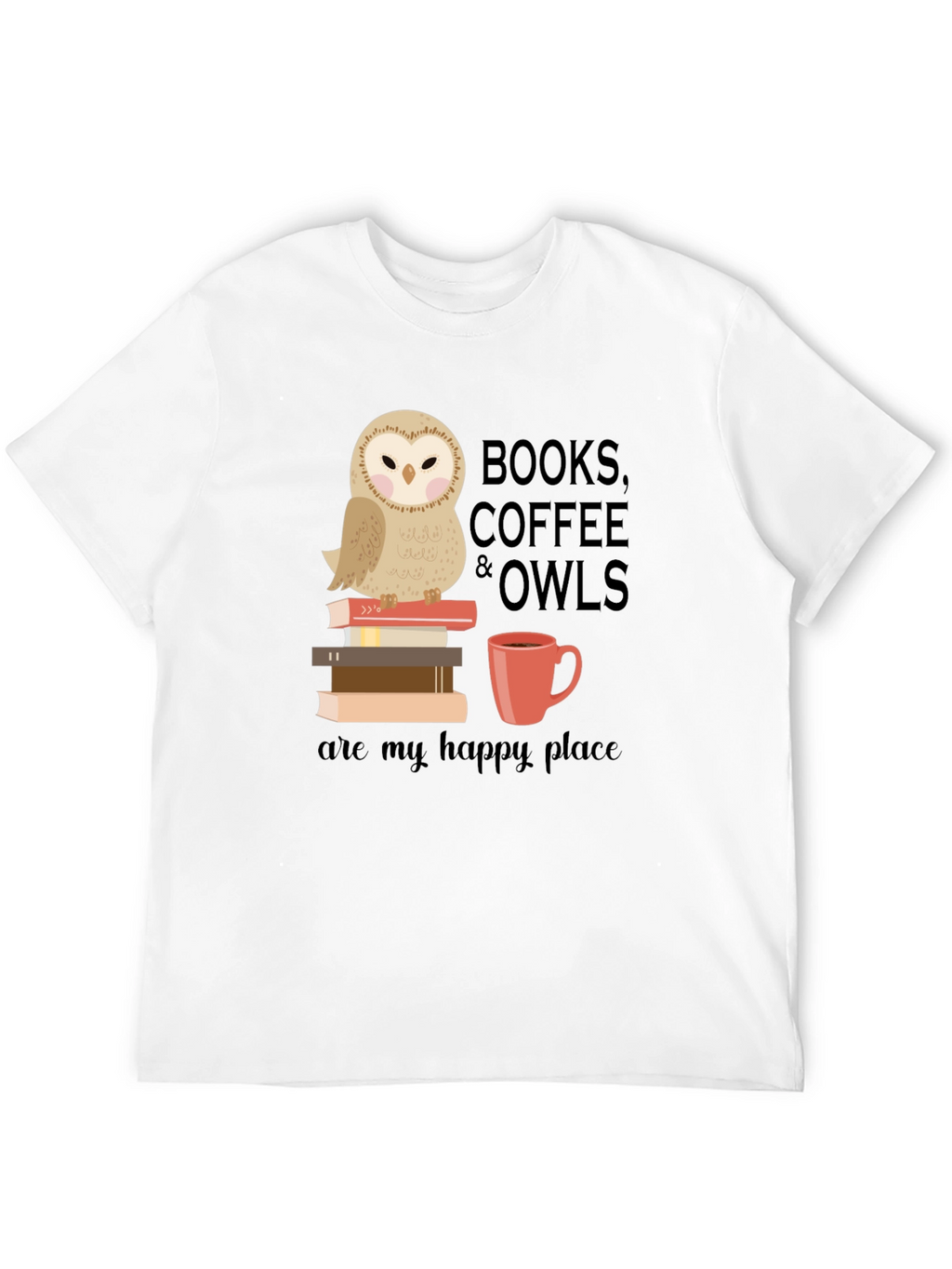 Books Coffee & Owls T-Shirt
