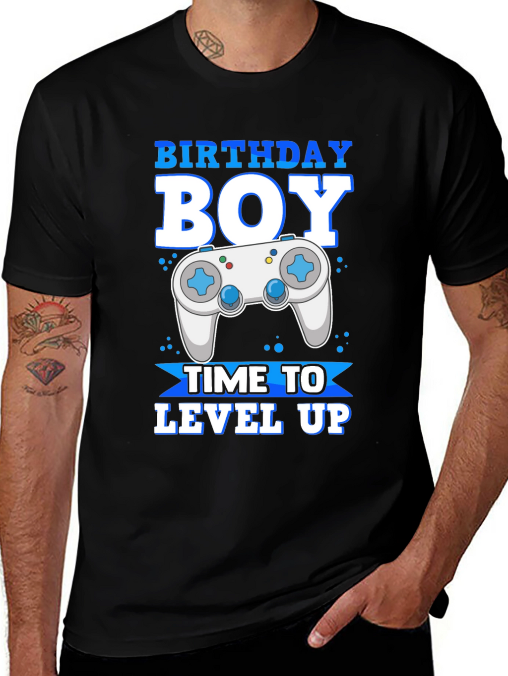 Birthday Boy Gamer T-Shirt - Level Up Time!