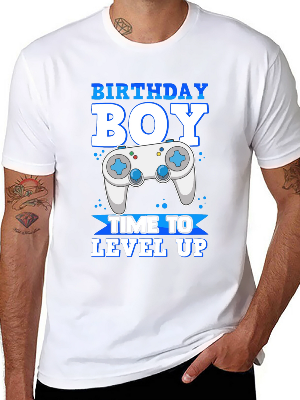 Birthday Boy Gamer T-Shirt - Level Up Time!