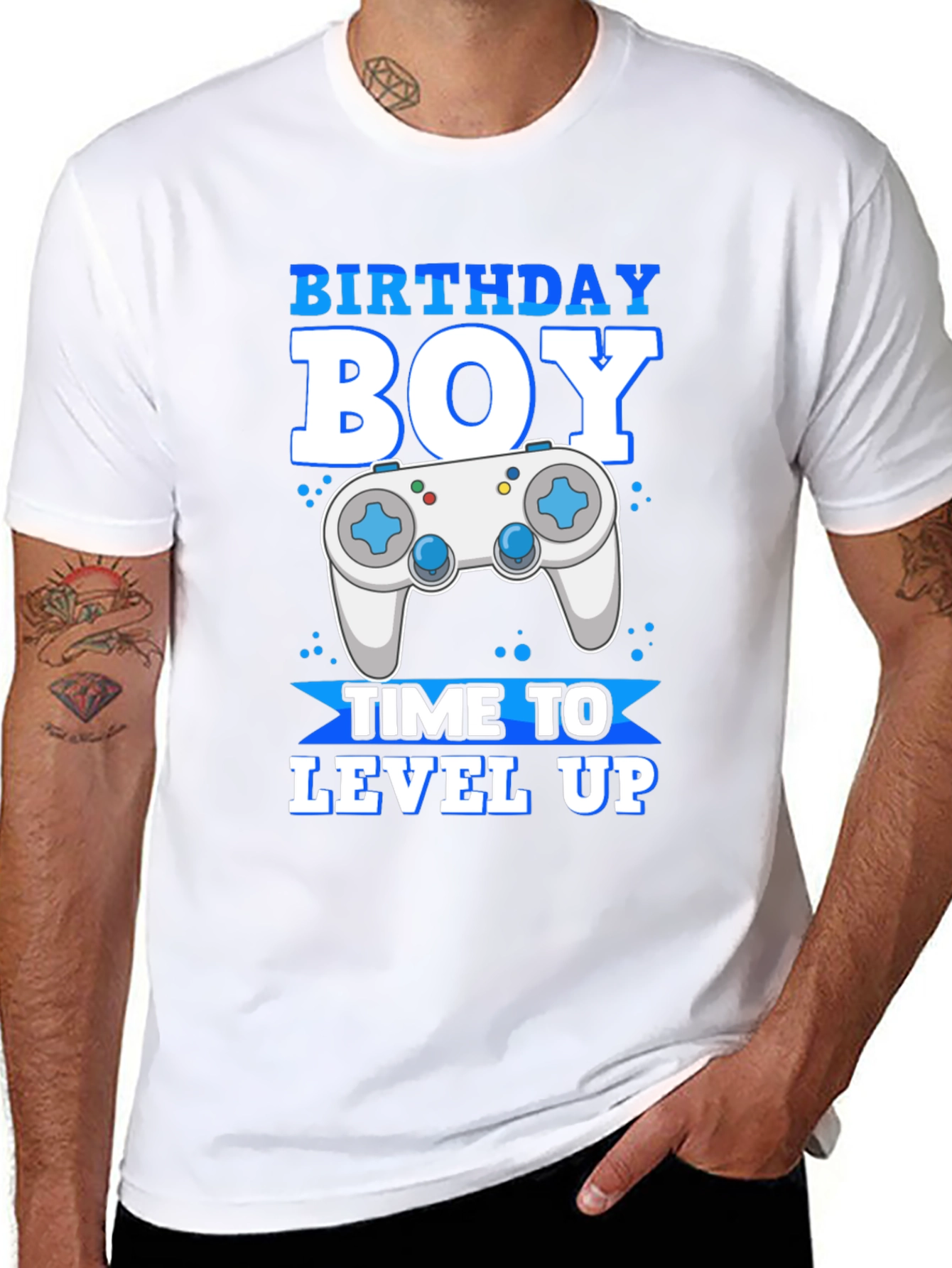 Birthday Boy Gamer T-Shirt - Level Up Time!