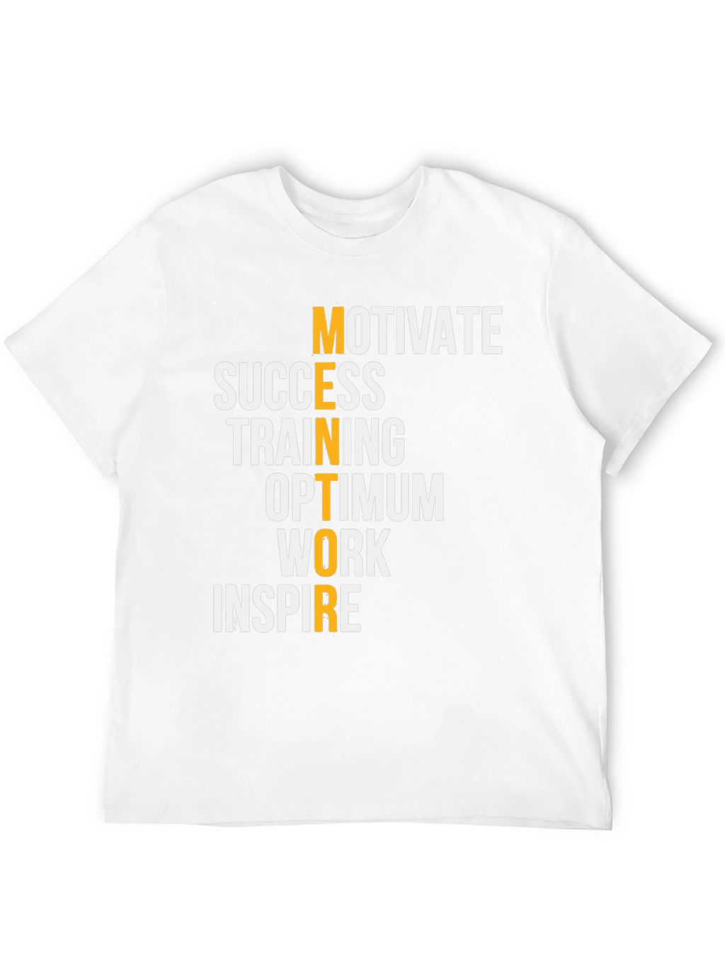 Motivational Mentor Graphic Tee - Black