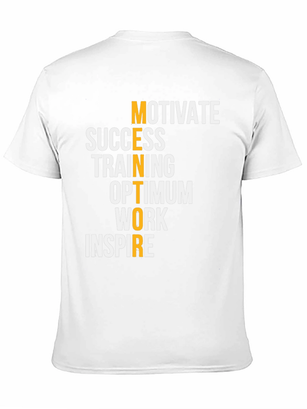 Motivational Mentor Graphic Tee - Black