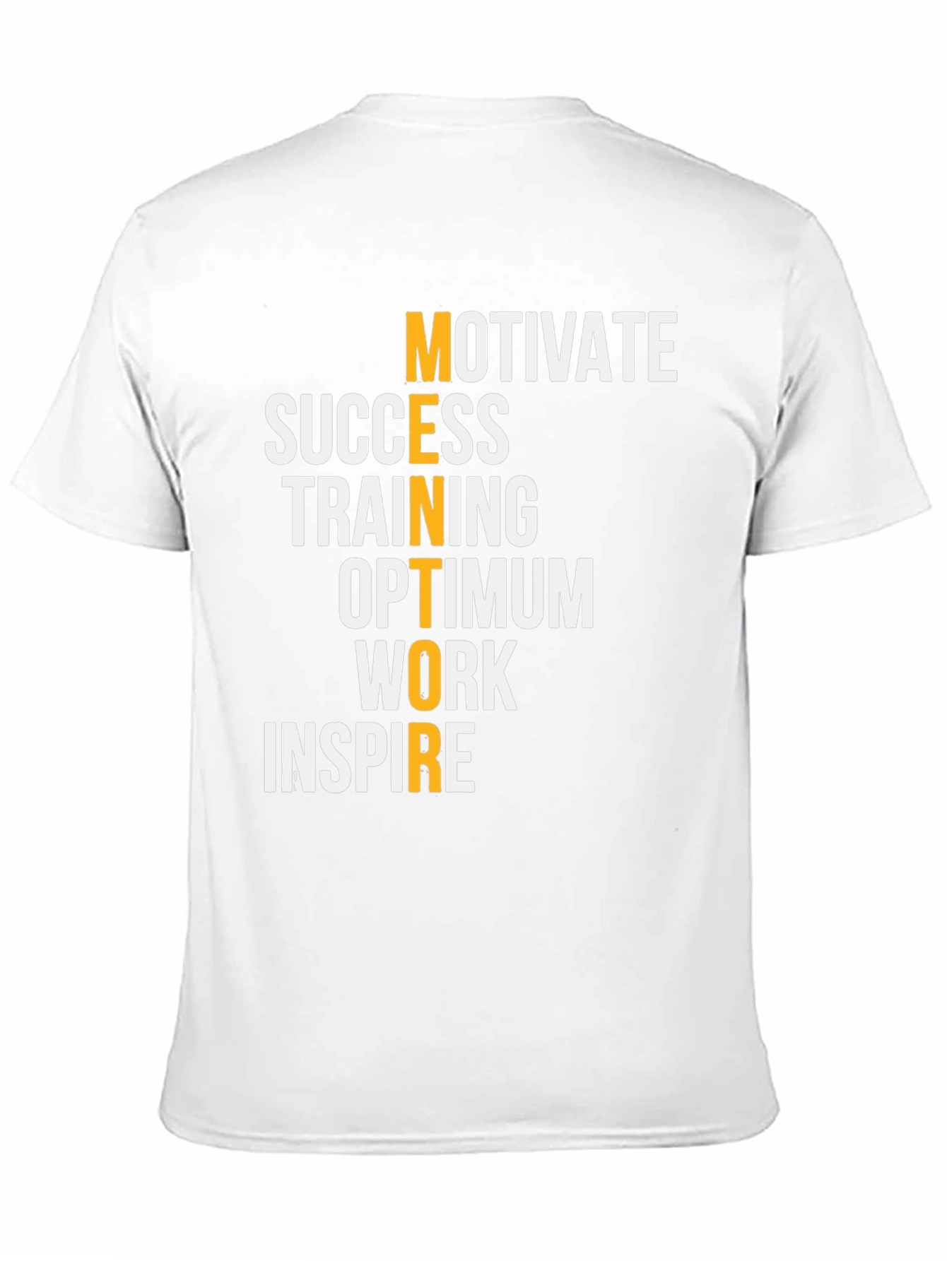 Motivational Mentor Graphic Tee - Black