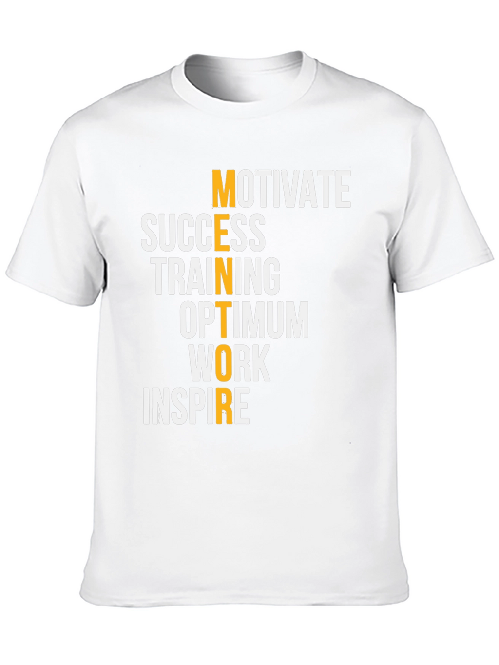 Motivational Mentor Graphic Tee - Black