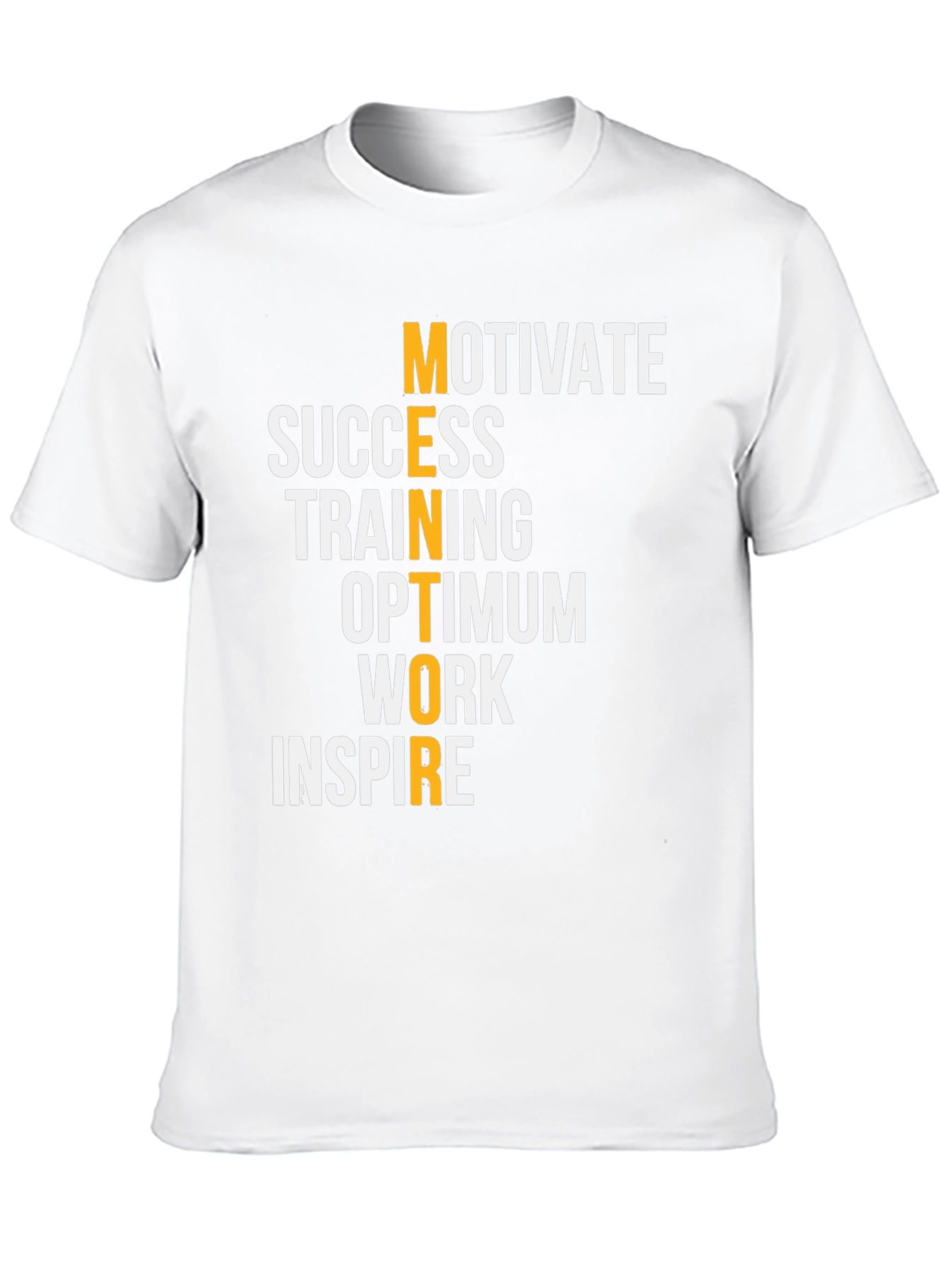 Motivational Mentor Graphic Tee - Black