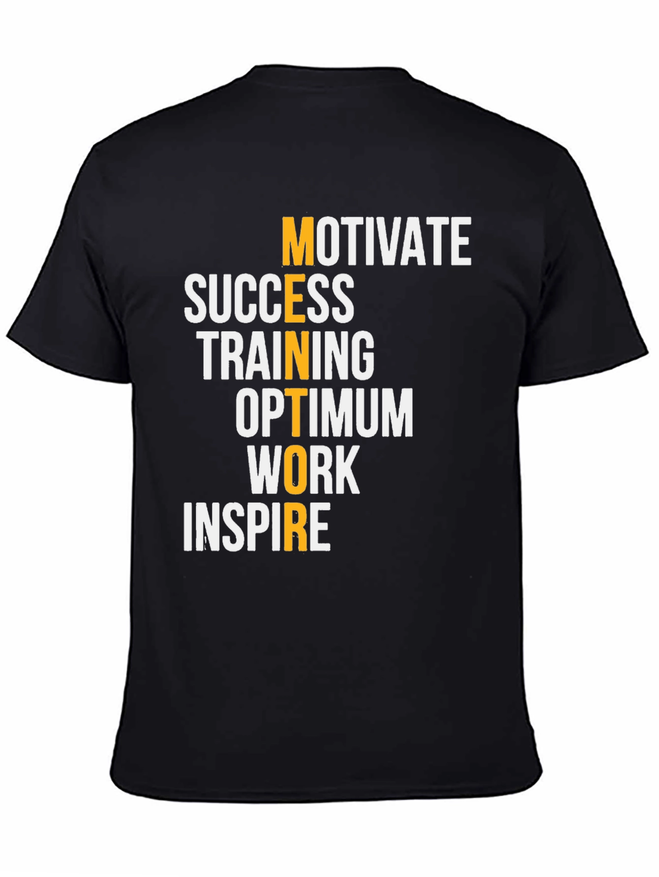 Motivational Mentor Graphic Tee - Black
