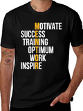 Motivational Mentor Graphic Tee - Black