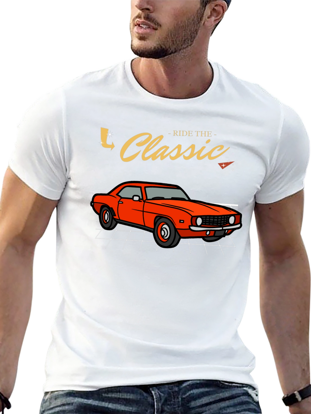 Ride the Classic Car T-Shirt - Retro Style