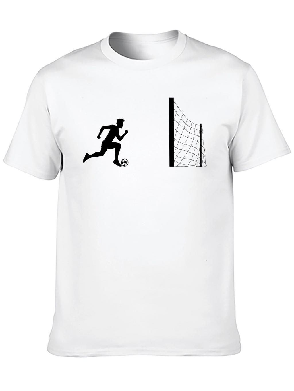 Soccer Silhouette Graphic Tee - Black