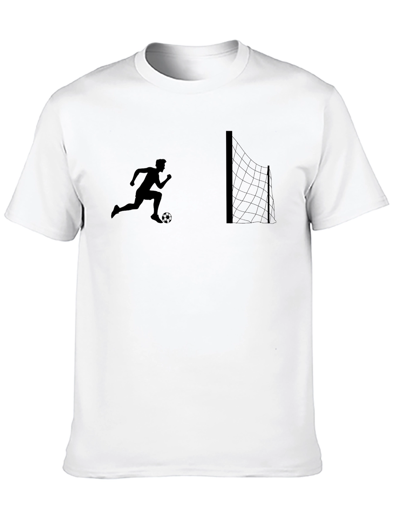 Soccer Silhouette Graphic Tee - Black