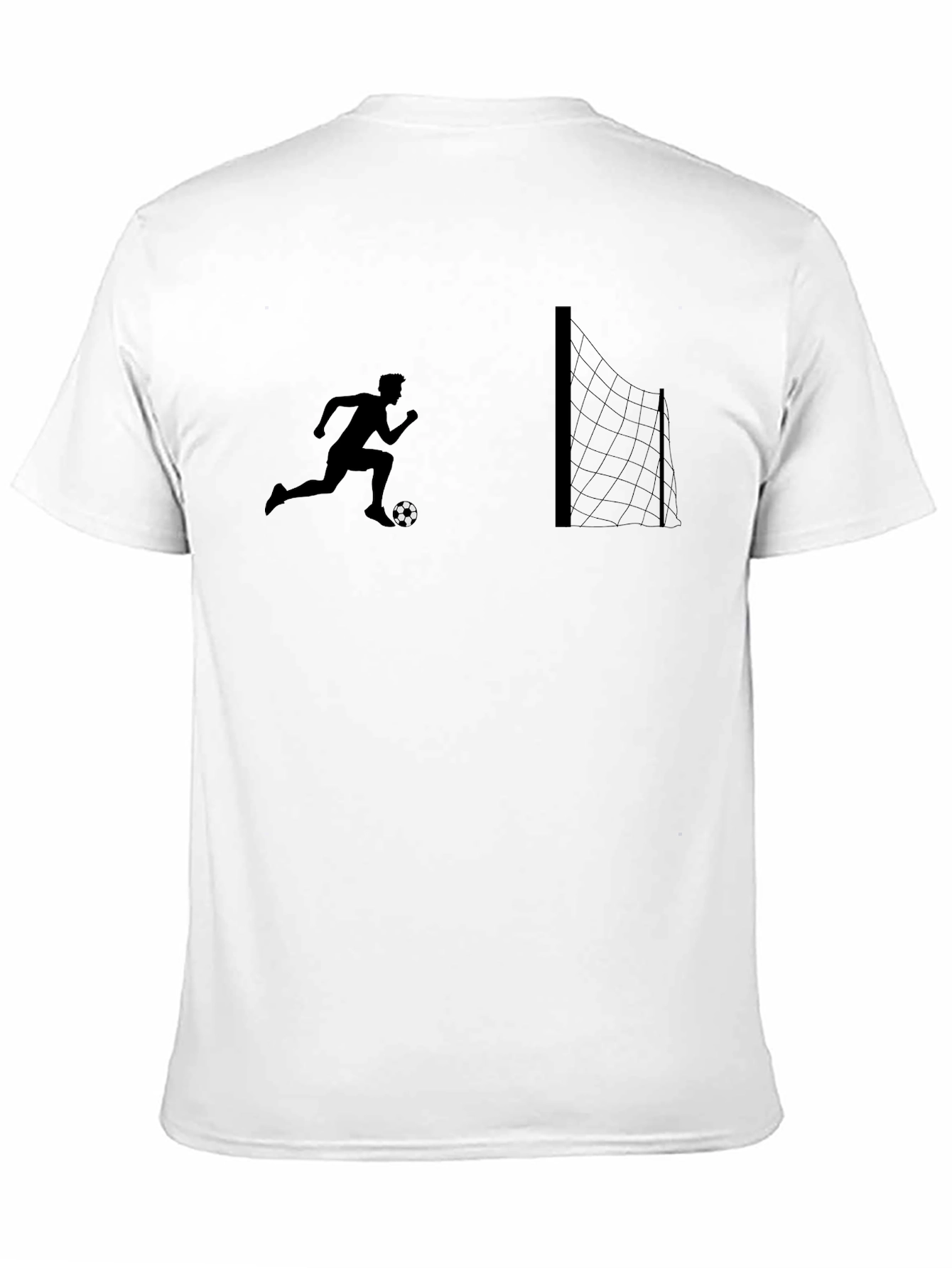 Soccer Silhouette Graphic Tee - Black