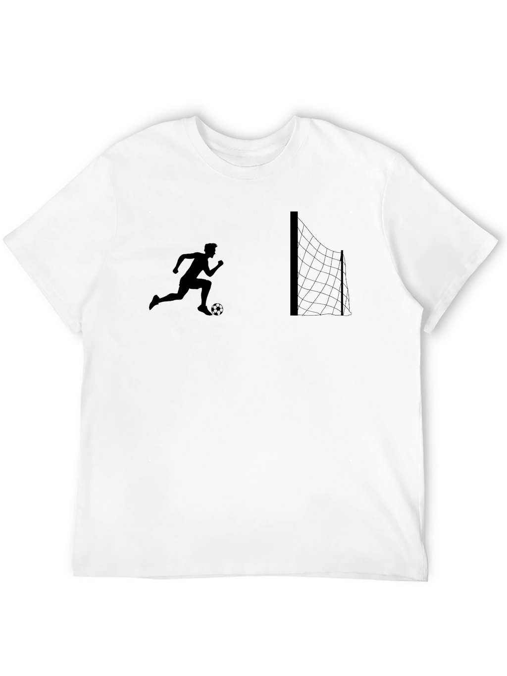 Soccer Silhouette Graphic Tee - Black