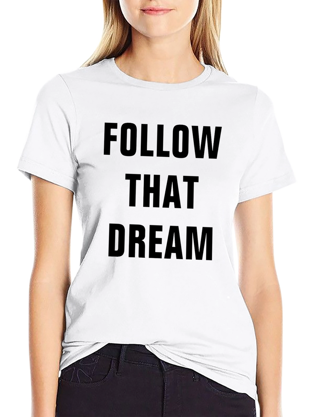 Follow That Dream Black Graphic T-Shirt