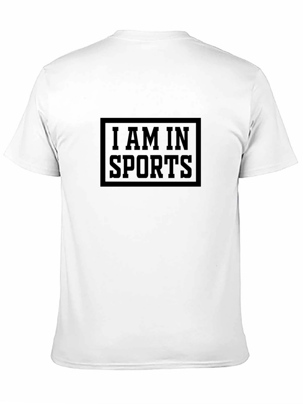 I Am In Sports Black Graphic Tee