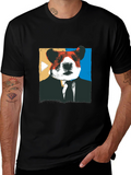 Hamster Boss Graphic Tee - Mens Black T-Shirt