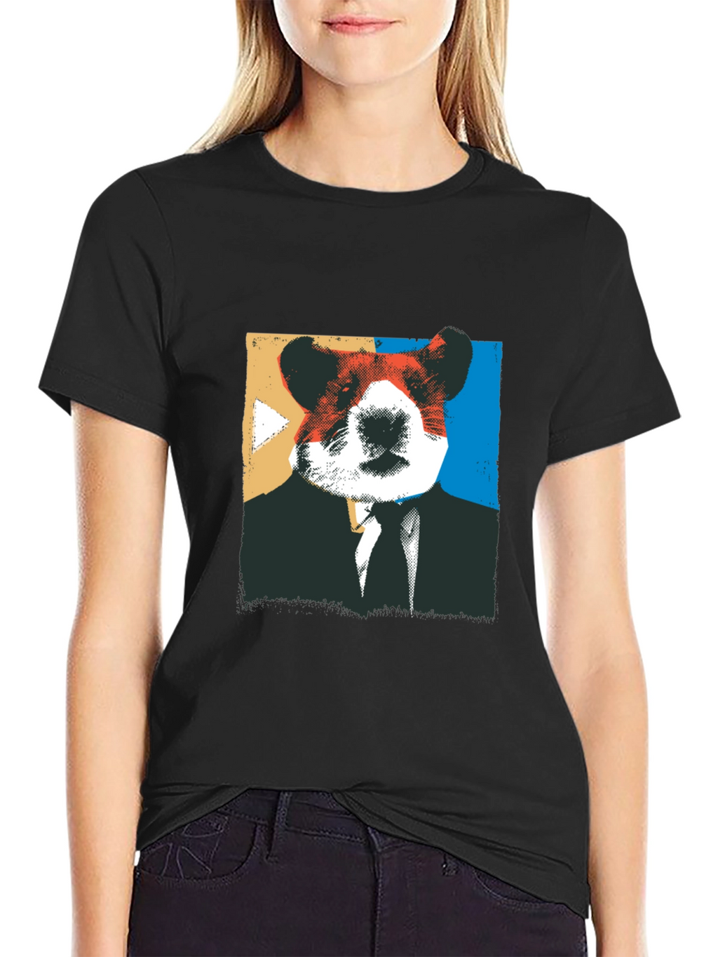 Hamster Boss Graphic Tee - Mens Black T-Shirt