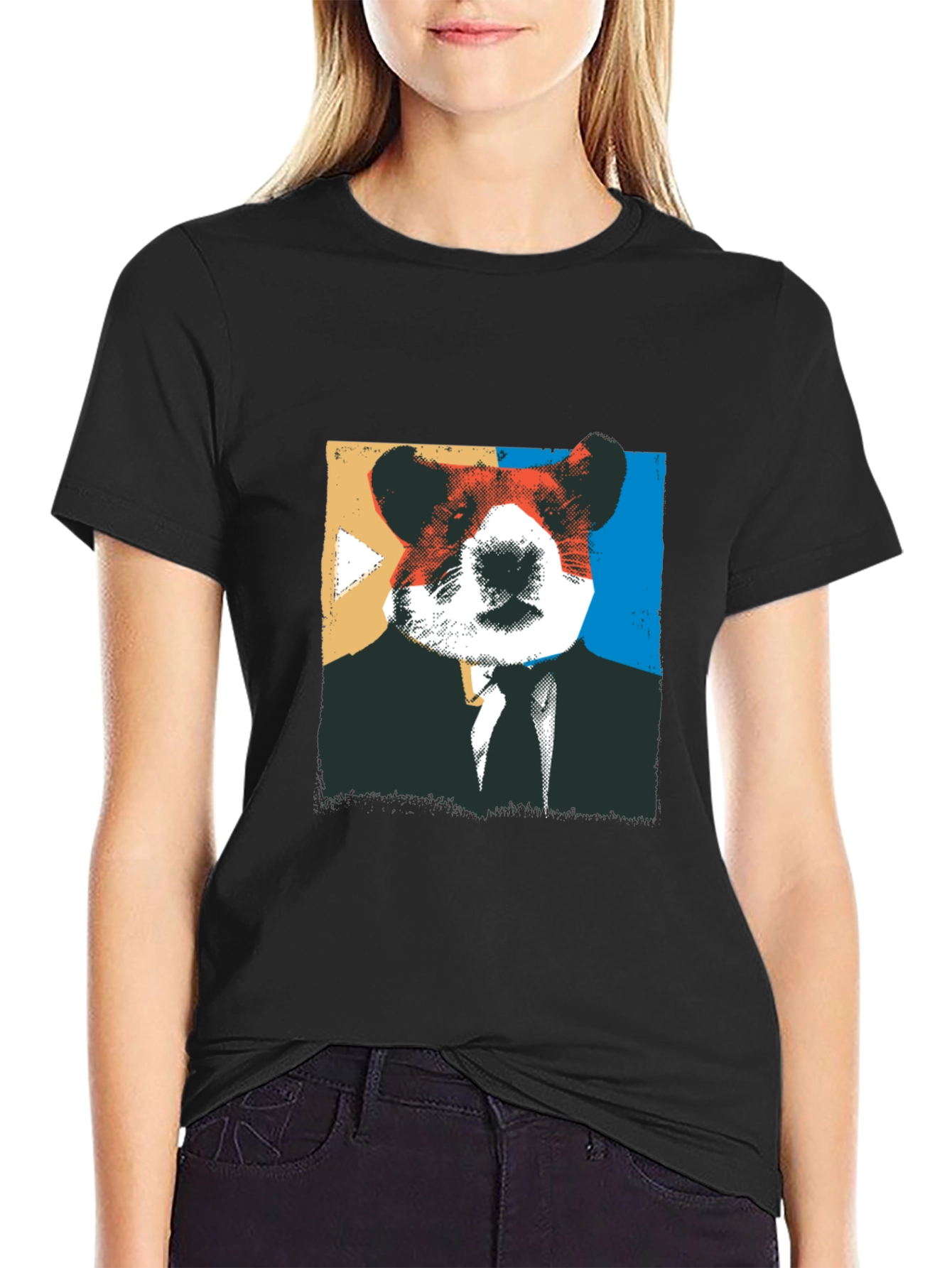 Hamster Boss Graphic Tee - Mens Black T-Shirt