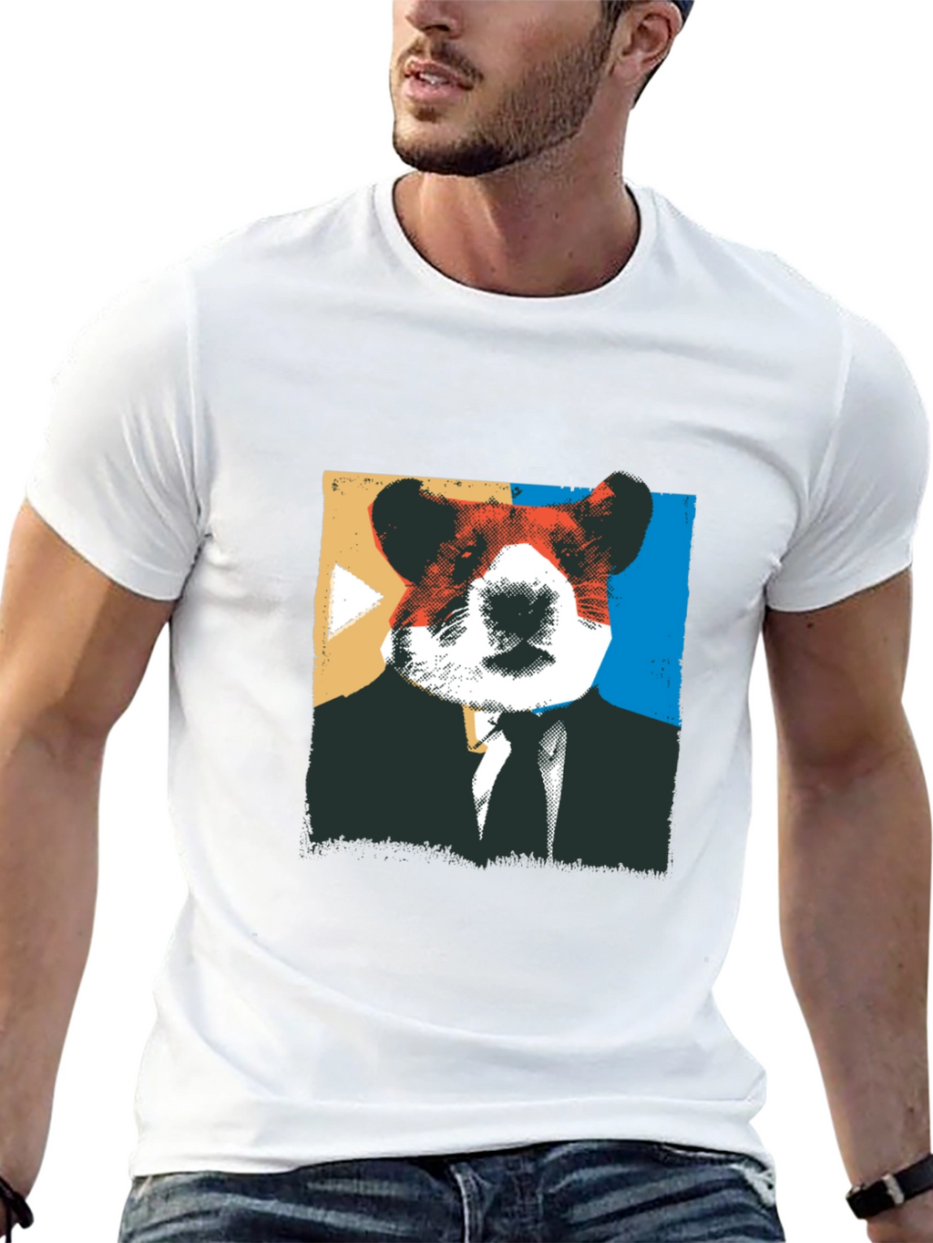 Hamster Boss Graphic Tee - Mens Black T-Shirt