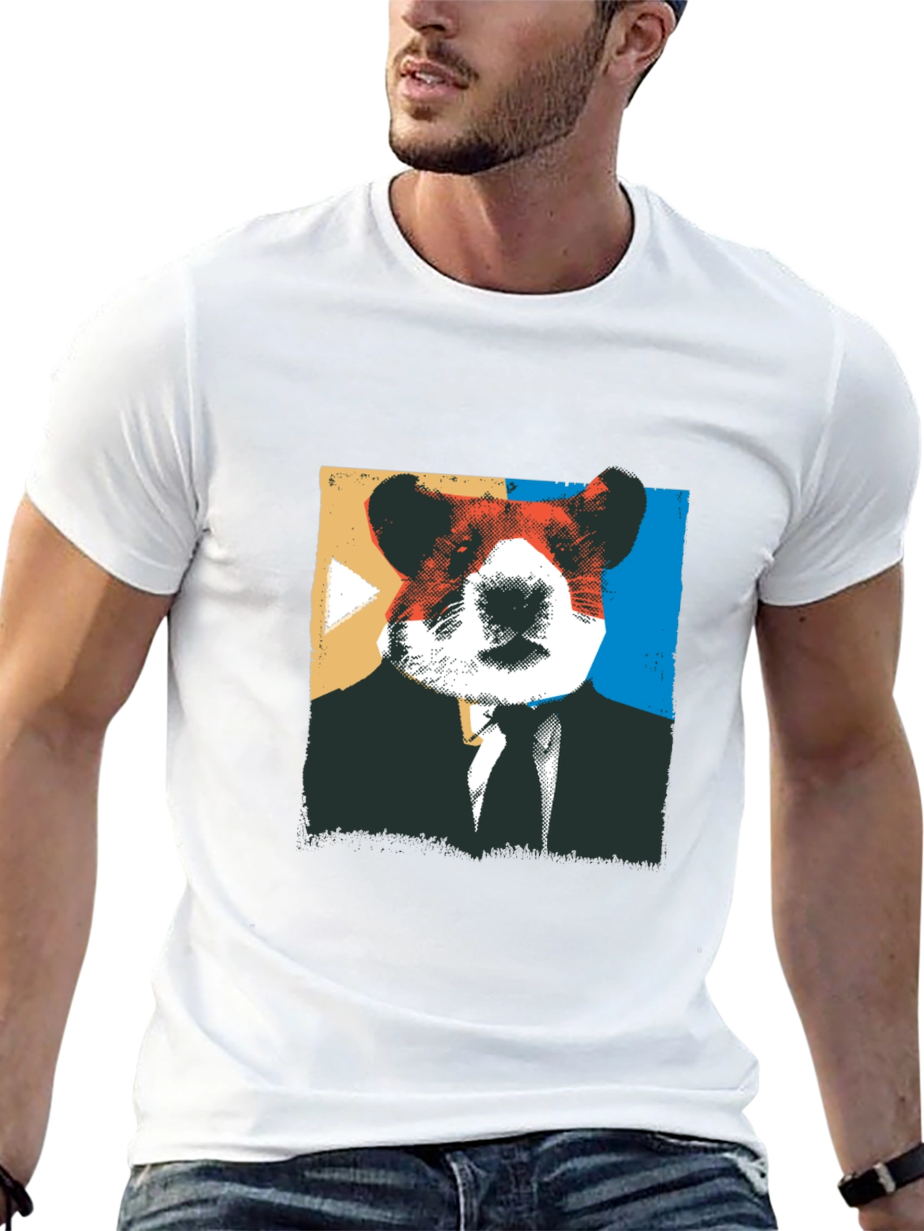 Hamster Boss Graphic Tee - Mens Black T-Shirt
