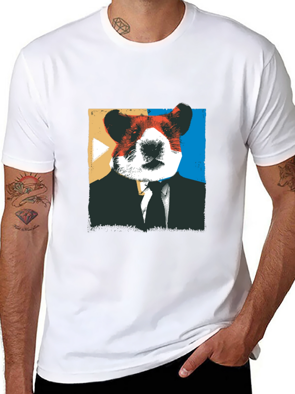 Hamster Boss Graphic Tee - Mens Black T-Shirt