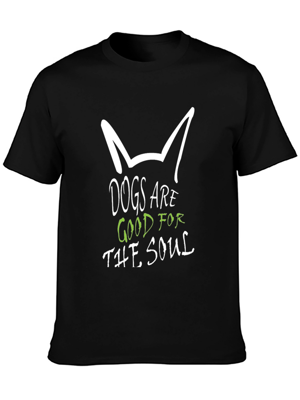Dogs are Good for the Soul Black T-Shirt