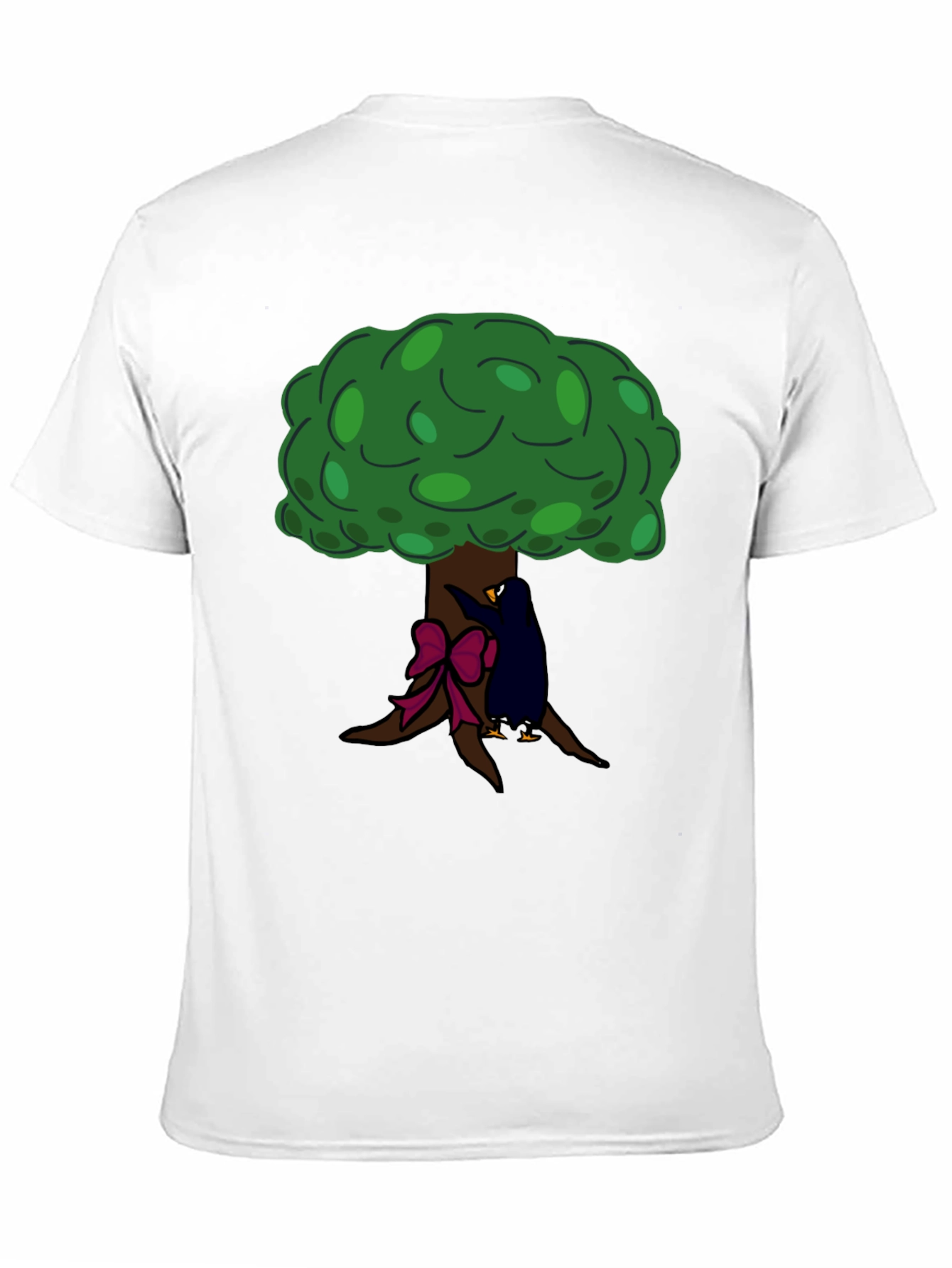 Tree Hugger Graphic Tee - Black Cotton T-Shirt