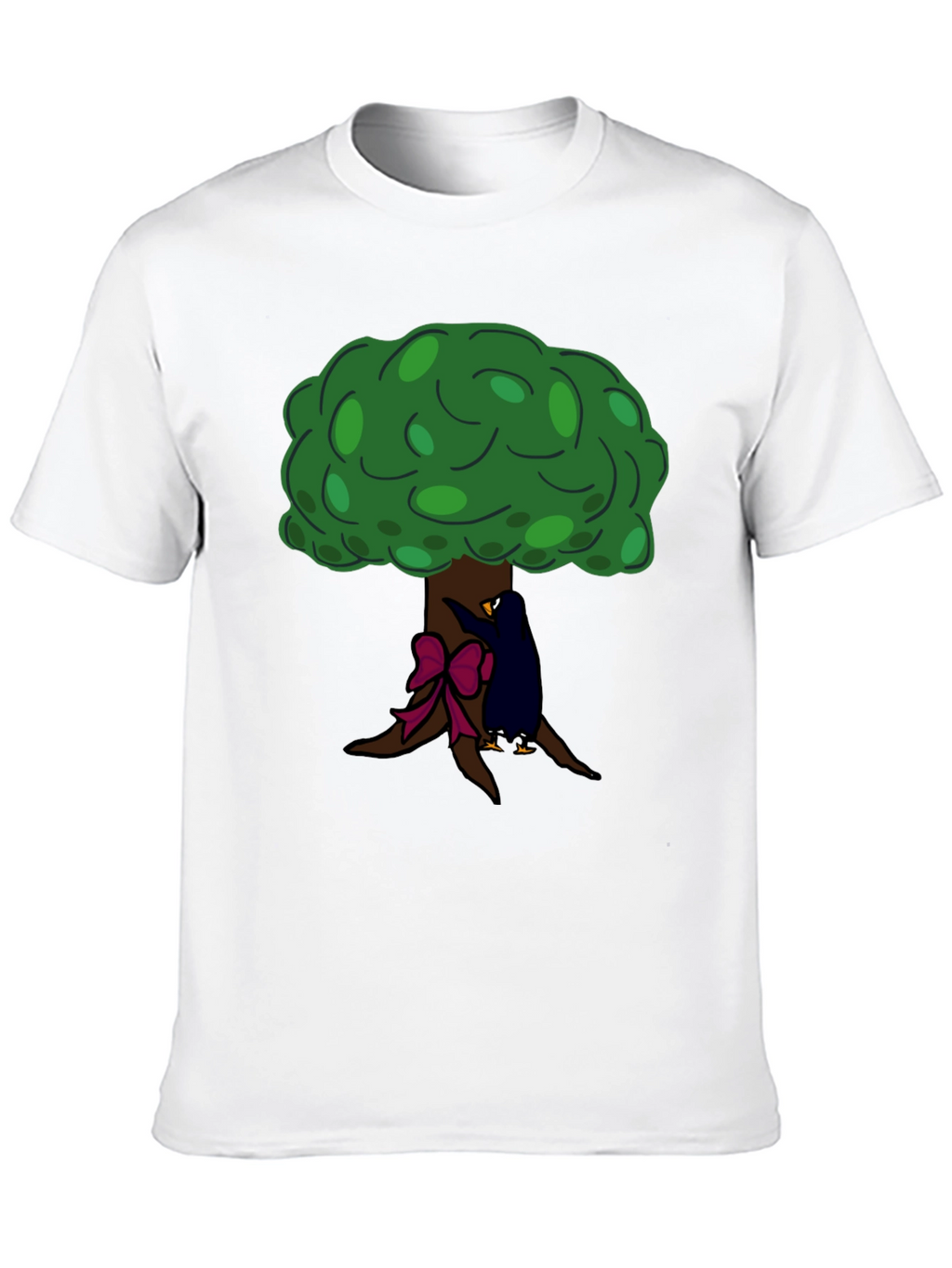 Tree Hugger Graphic Tee - Black Cotton T-Shirt