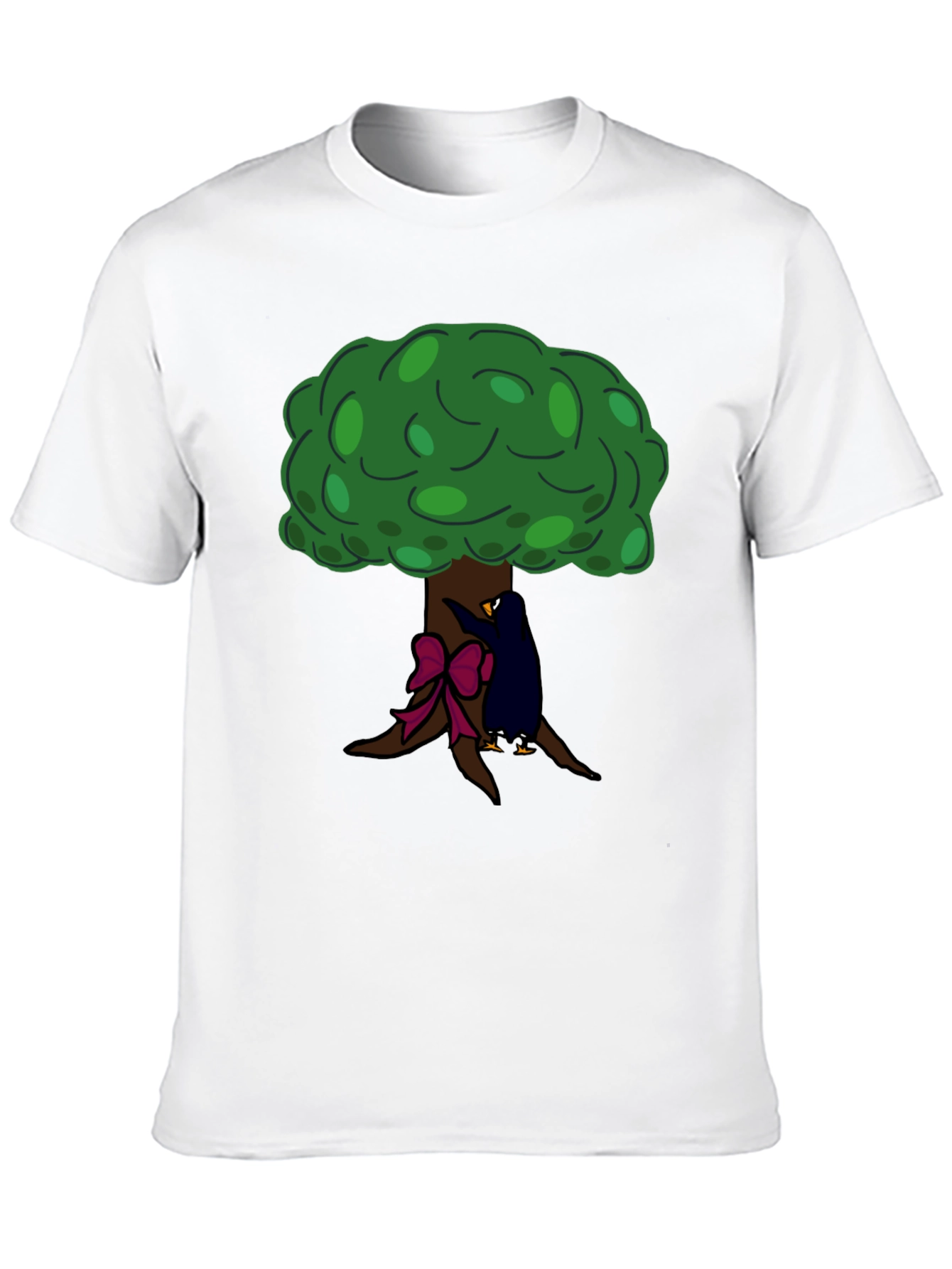 Tree Hugger Graphic Tee - Black Cotton T-Shirt