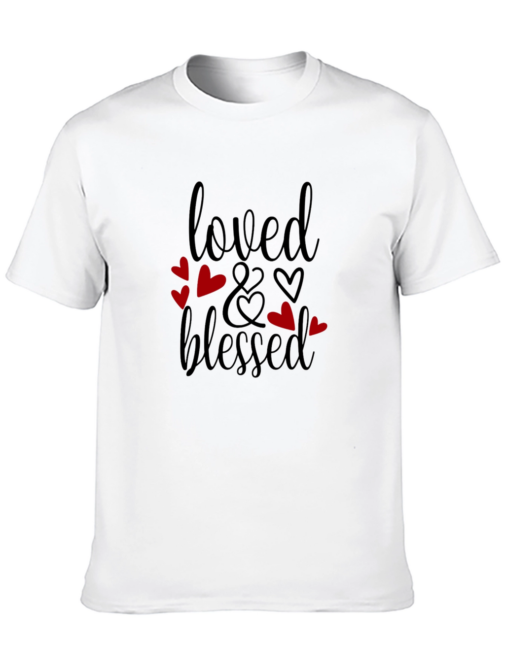 Loved & Blessed Graphic Tee - Black