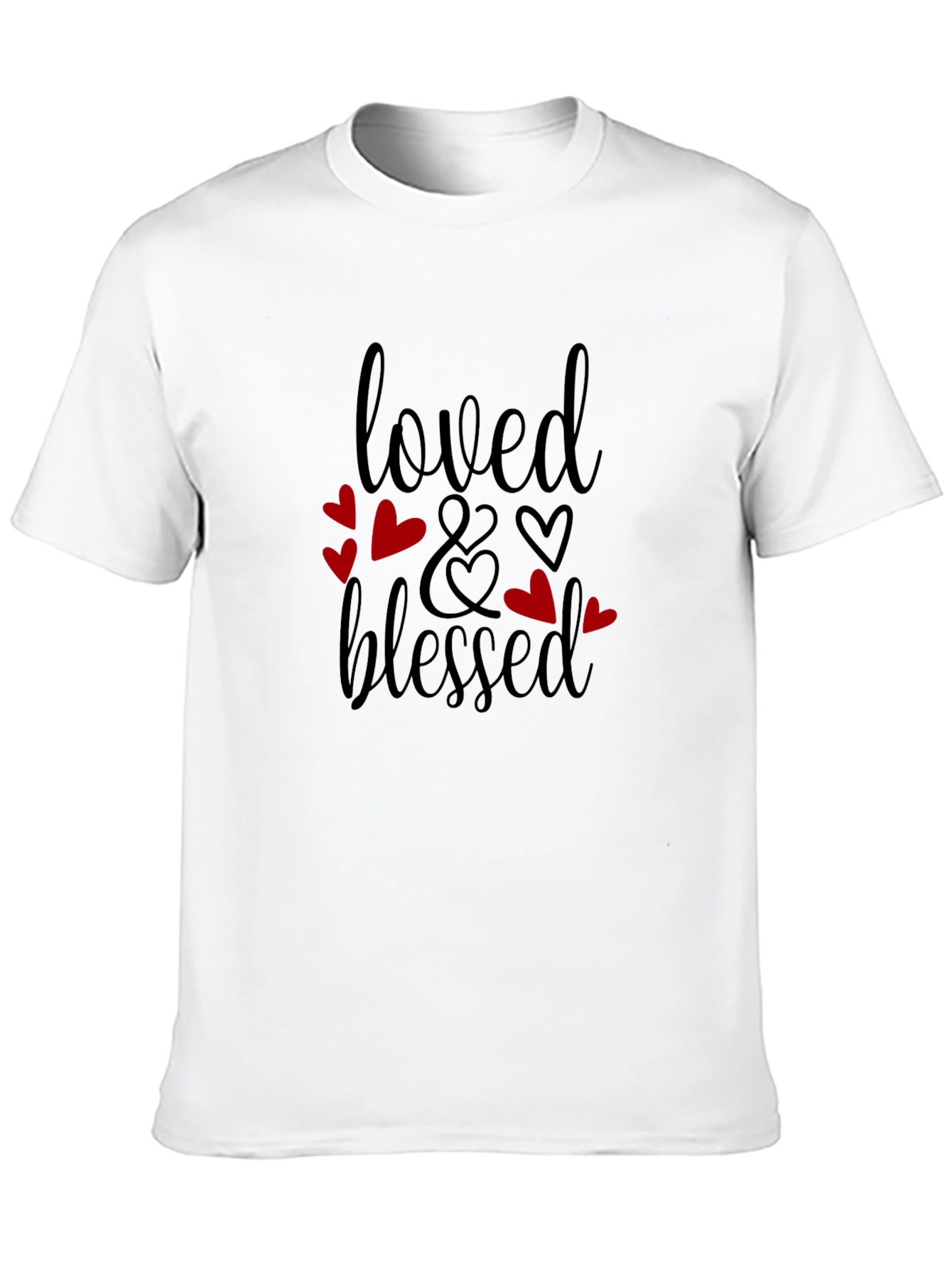 Loved & Blessed Graphic Tee - Black
