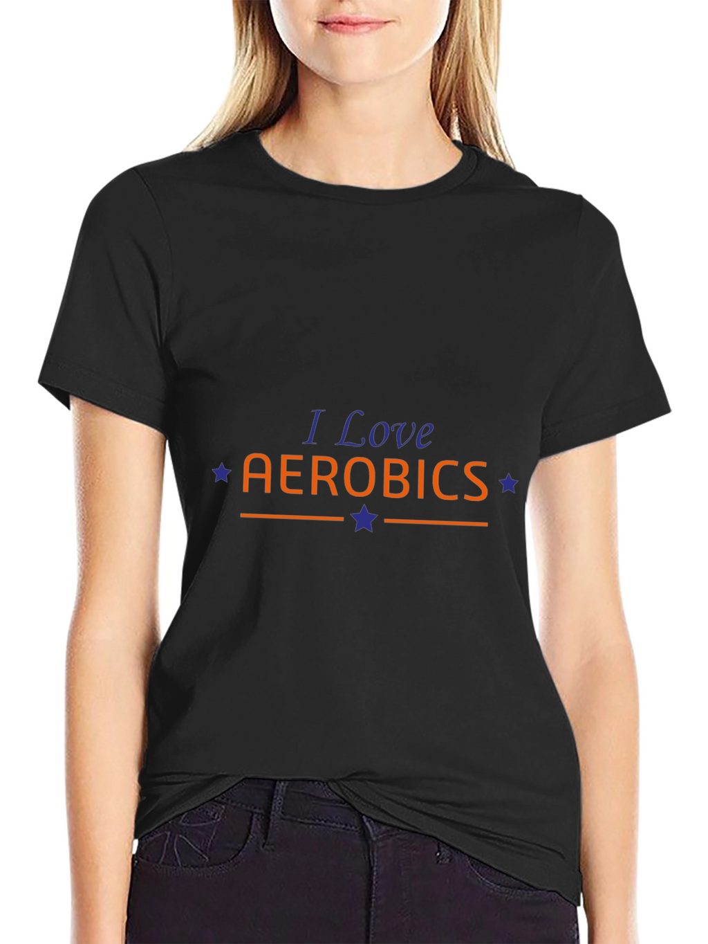 I Love Aerobics Graphic T-Shirt