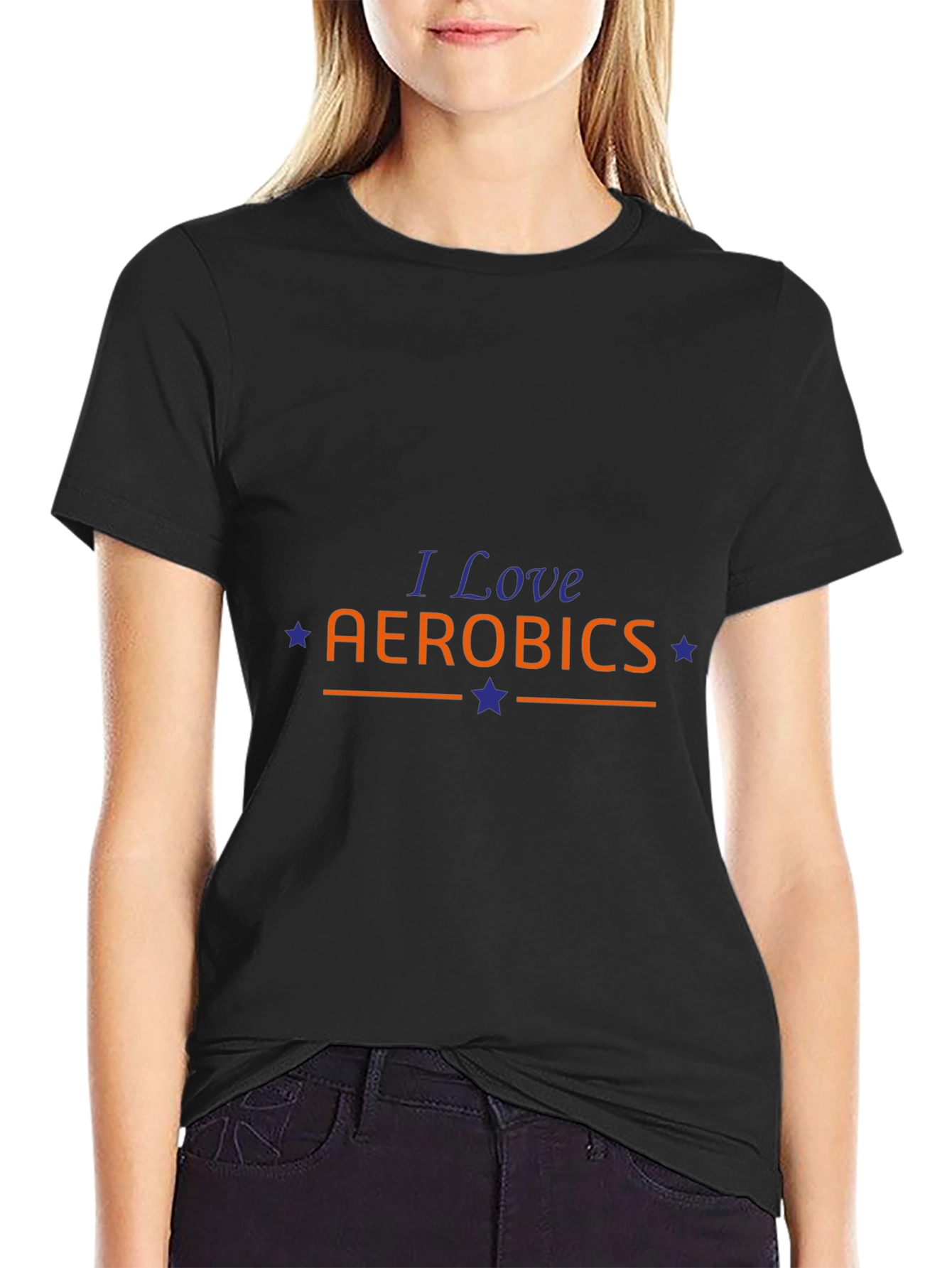 I Love Aerobics Graphic T-Shirt