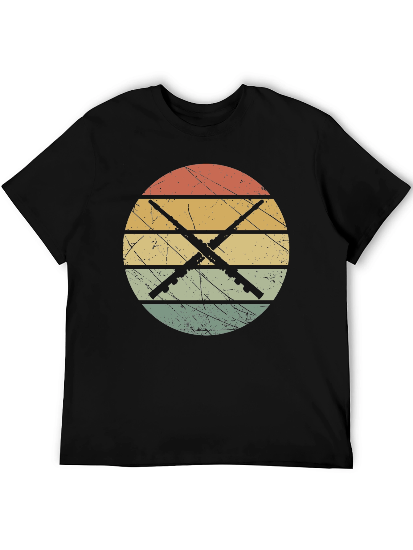 Vintage Flute T-Shirt - Retro Music Tee